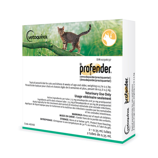 Profender for Cats, 0.5 - 2.5 kg (Green), 2 Tubes