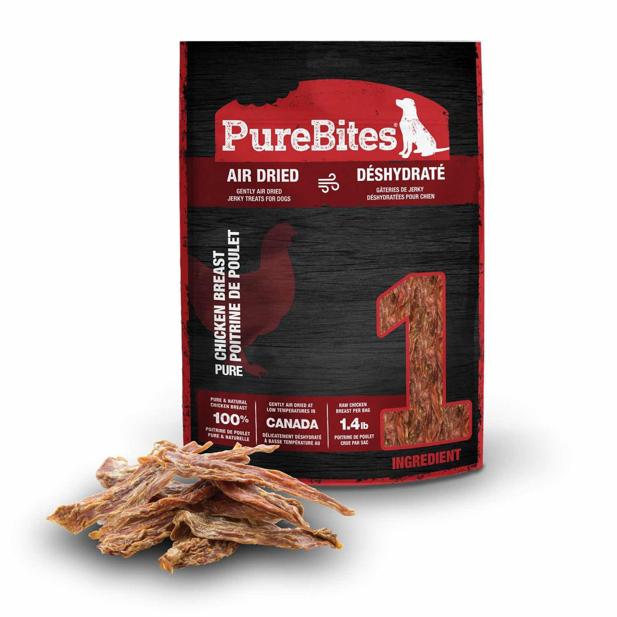 PureBites Jerky for Dogs - Chicken / 156 g - product image 1
