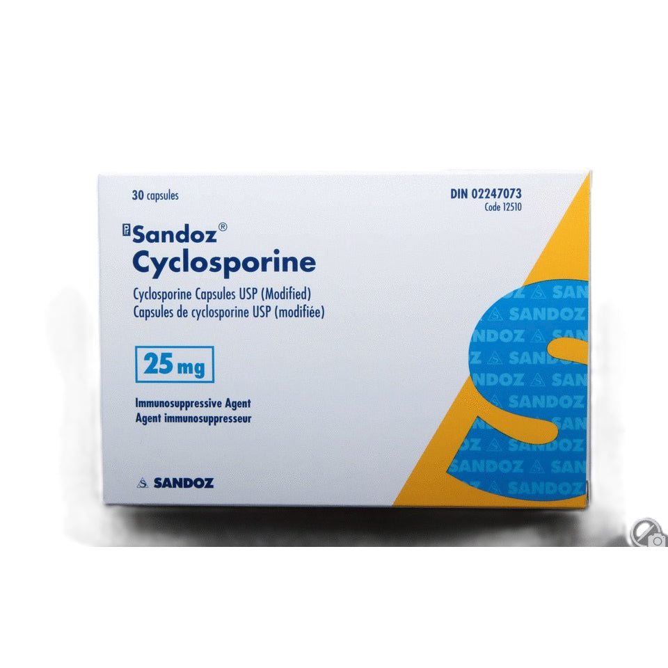 Cyclosporine, 25 mg, 30 Capsules - view 1