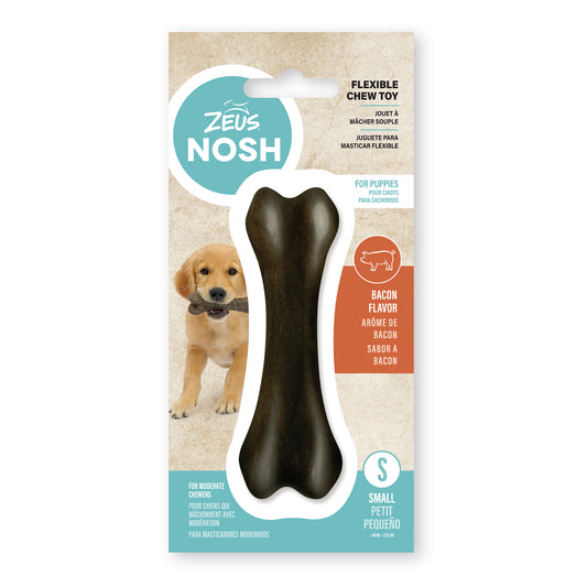 Nosh Dog Flexible Chew Toy for Dogs (Bacon) - Default Title - product image 1