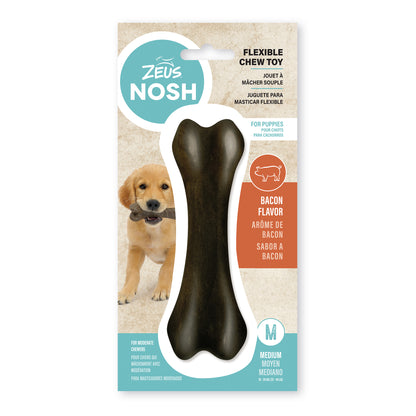 Nosh Dog Flexible Chew Toy for Dogs (Bacon), Medium - Default Title - product image 1