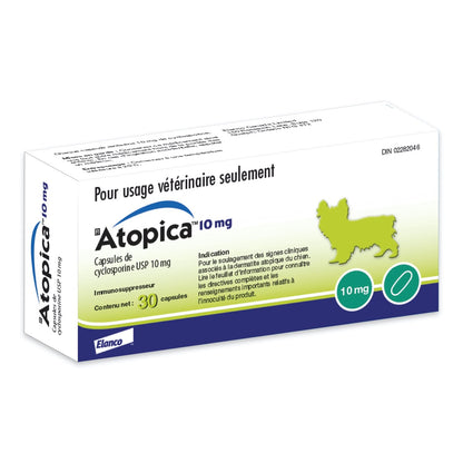 Atopica for Dogs, 10 mg, 30 Capsules - view 1