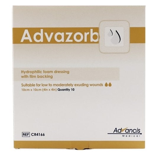 Advazorb Dressing for Cats, Dogs and Horses, Box of 10, 10 cm x 10 cm - Default Title - product image 1