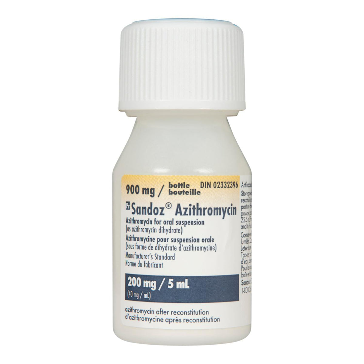 Azithromycin, 40 mg/ml, 22.5 mL - view 2