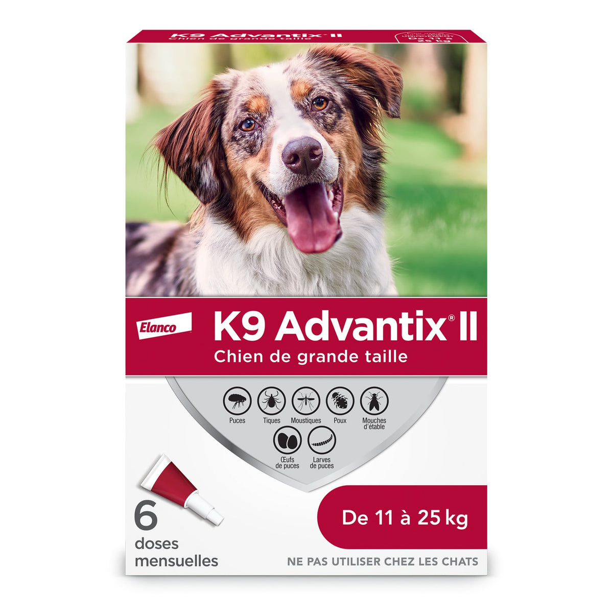 K9 Advantix II for Dogs Solution - Pack of 6 X 2.5 mL - product image 1