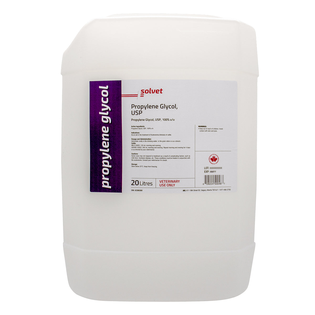 Propylene Glycol USP 20 L Jug 100 % V/V - Default Title - product image 1