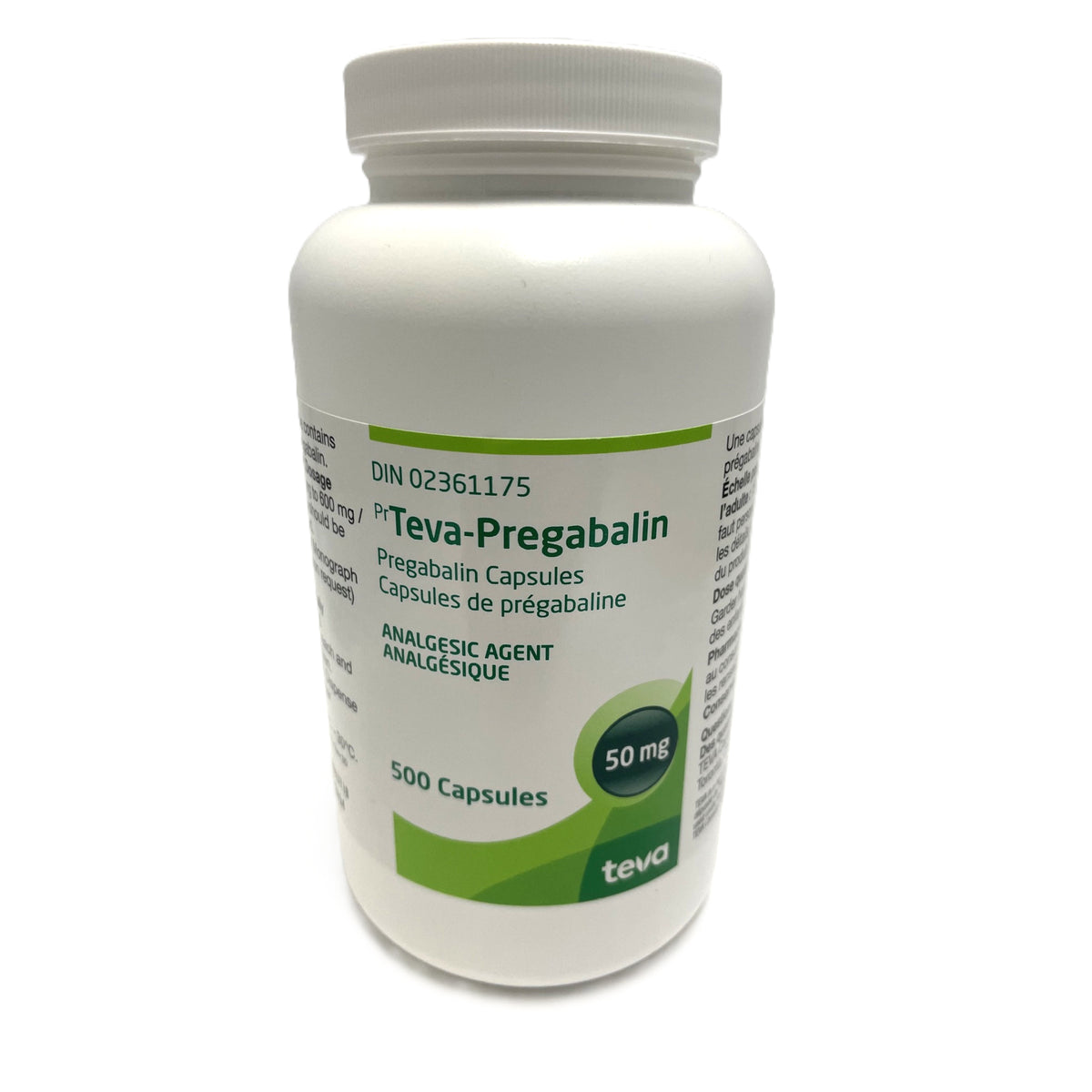 Teva-Pregabalin Capsules, 50 mg, 500 Capsules