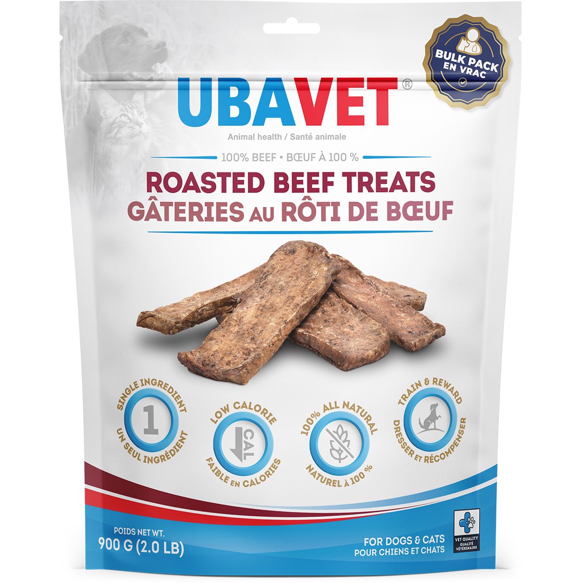 Roasted Beef Treats for Cats and Dogs - 900 g - product image 1