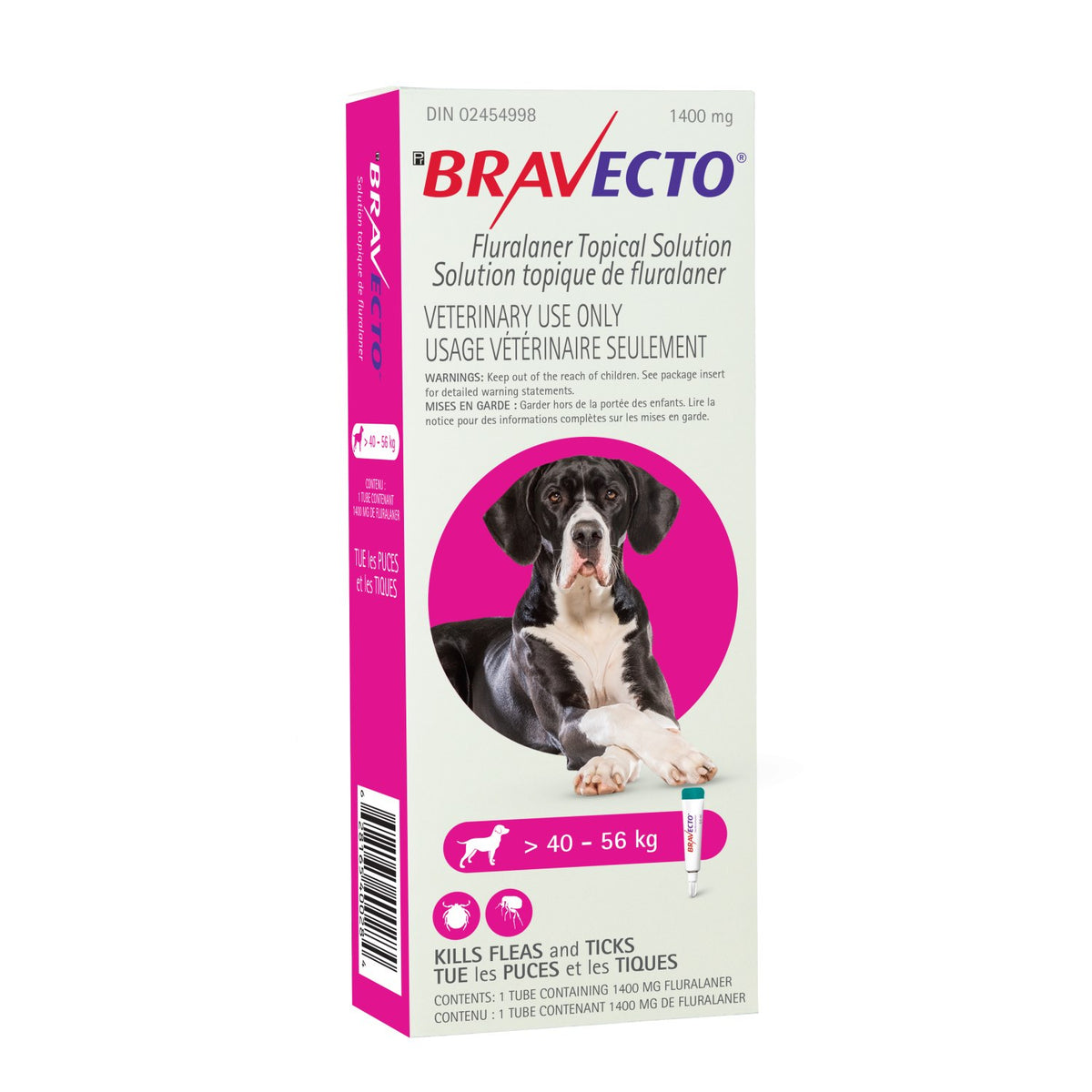 Bravecto Topical Solution for Dogs, 40.1 - 56 kg, 1 Applicator