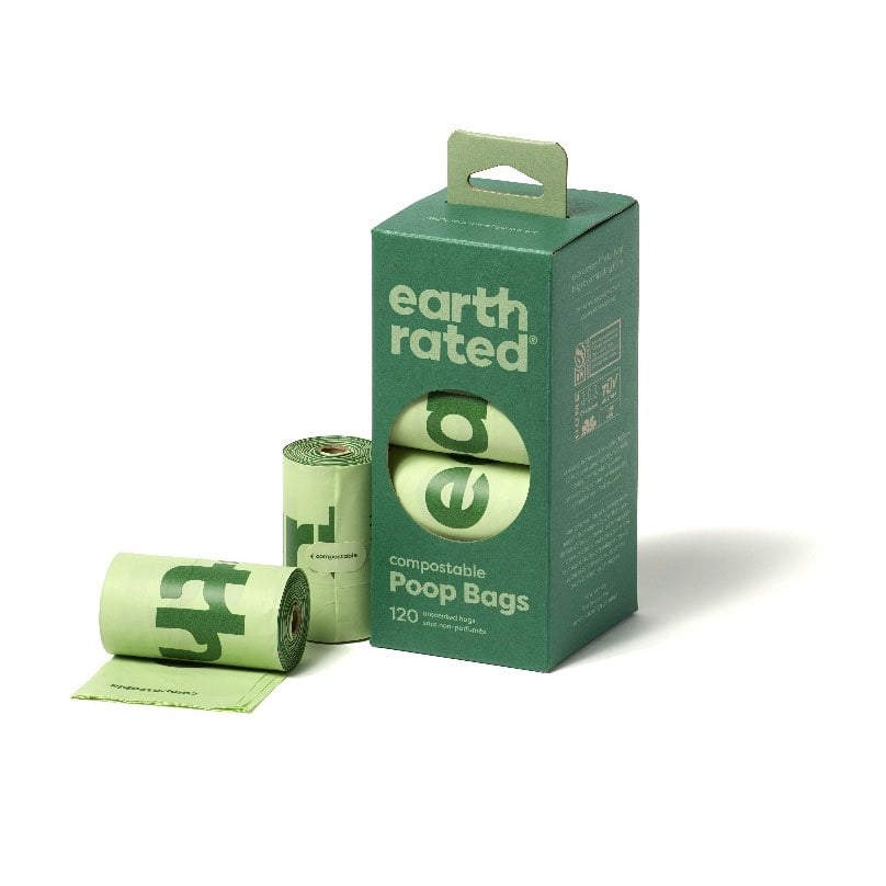 Unscented Compostable Bags in Refill Rolls for Dogs Pack of 120 - view 2