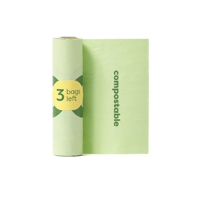 Unscented Compostable Bags in Refill Rolls for Dogs Pack of 120 - view 3