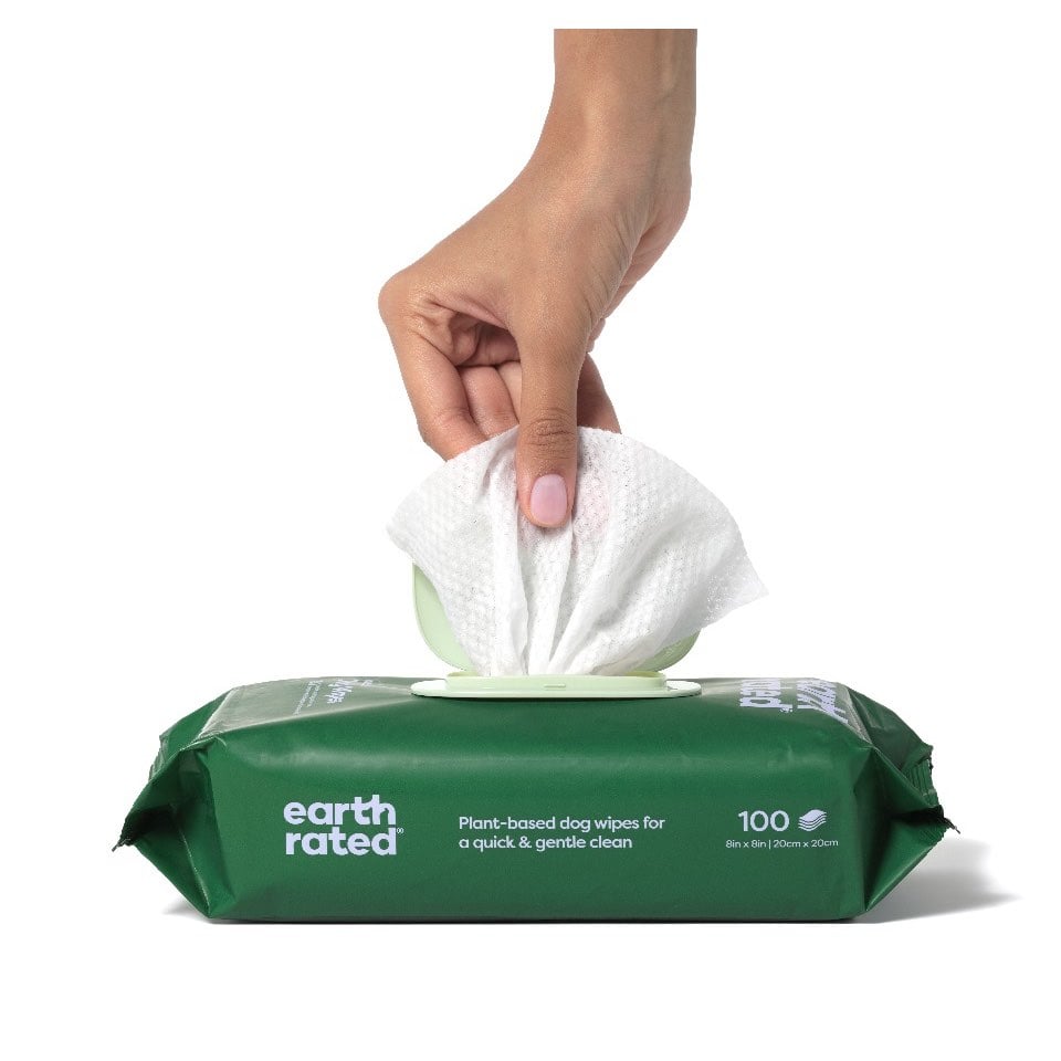 Compostable Wipes Lavender (Pack of 100) for Dogs - view 3