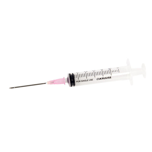 Disposable Syringe 5-6 mL with LL Needle Pack of 100 Syringes 18 G x 0.5 in - Default Title - product image 1