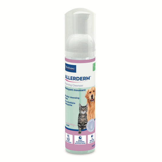 Allerderm Foaming Cleanser for Cats and Dogs 200 mL Bottle - Default Title - product image 1