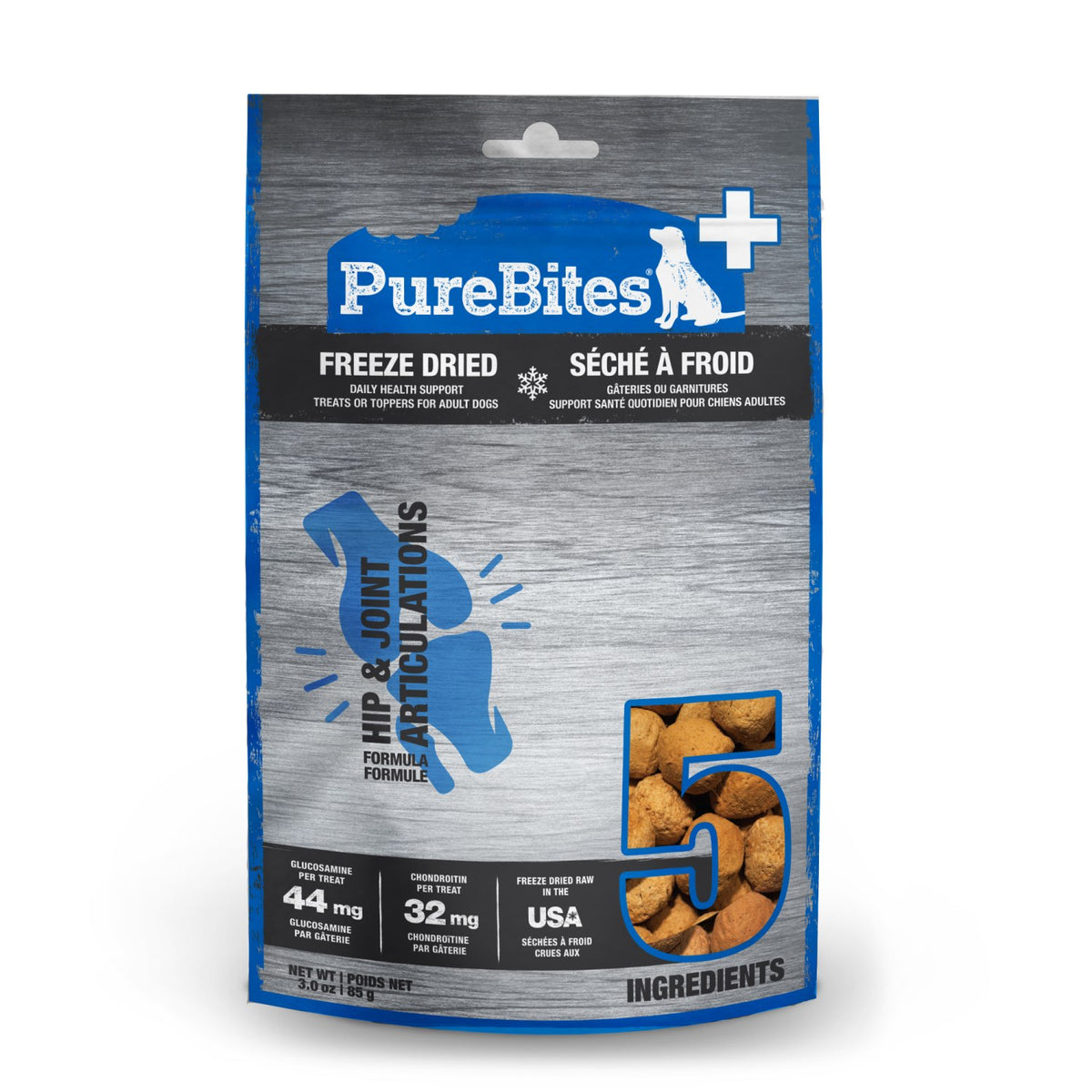 PureBites+ Hip and Joint for Dogs (Original) 85 g Bag - Default Title - product image 1