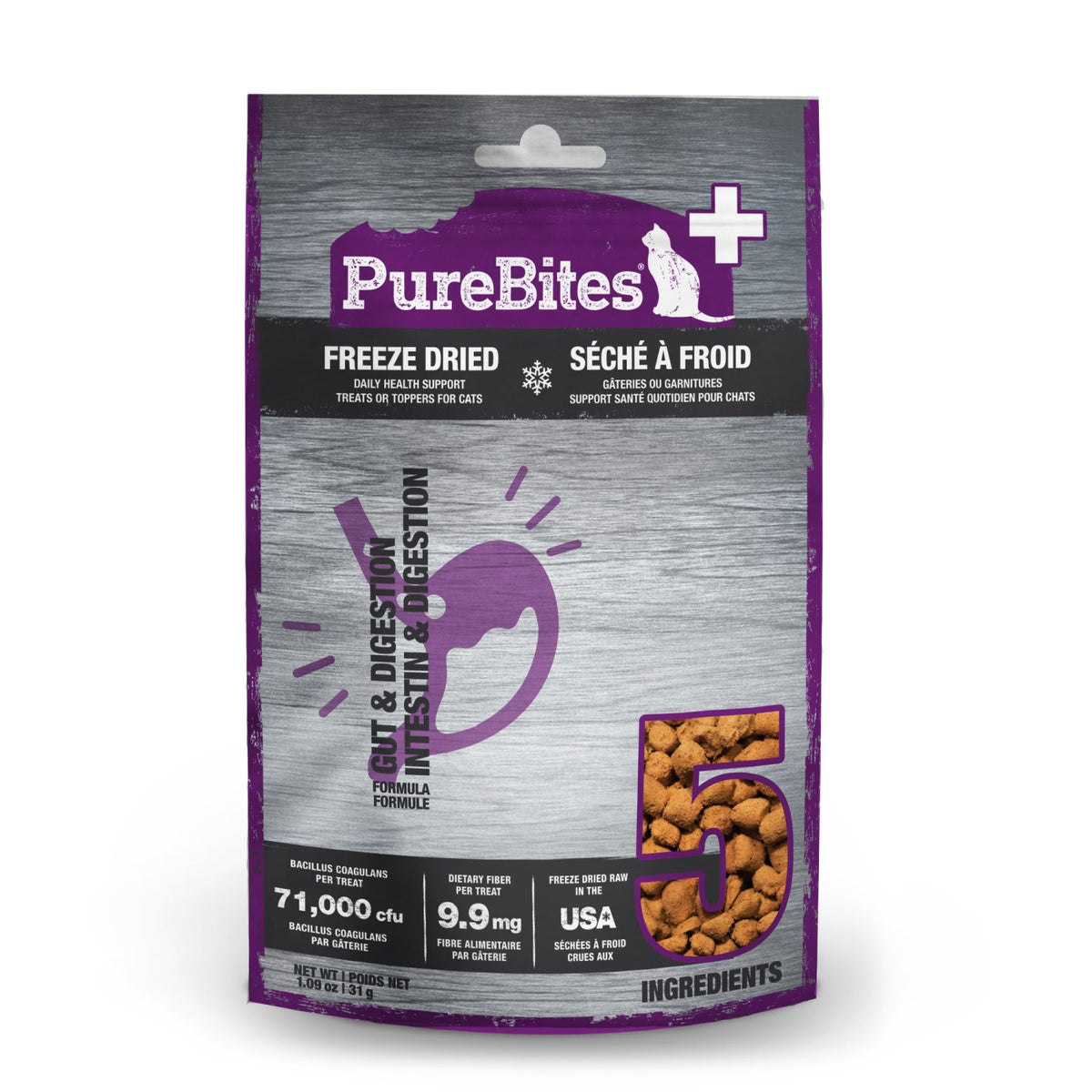 PureBites+ Gut and Digestion for Cats (Original) 31 g Bag - Default Title - product image 1