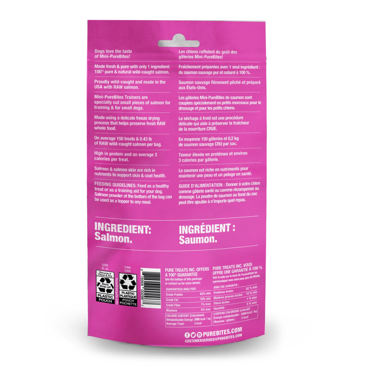 Mini PureBites Trainers for Dogs - Salmon - product image 2