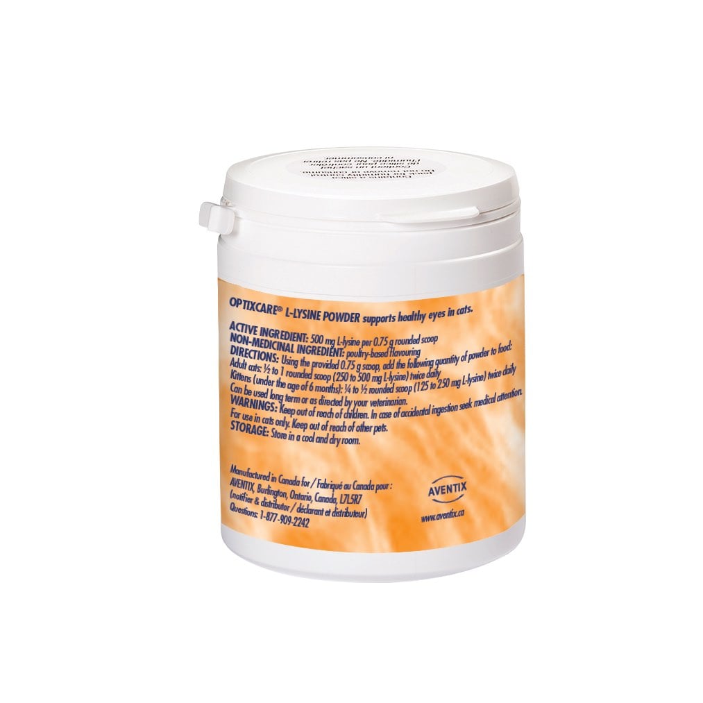 Optixcare L-Lysine Powder for Cats (Original) 100 g Jar - Default Title - product image 2