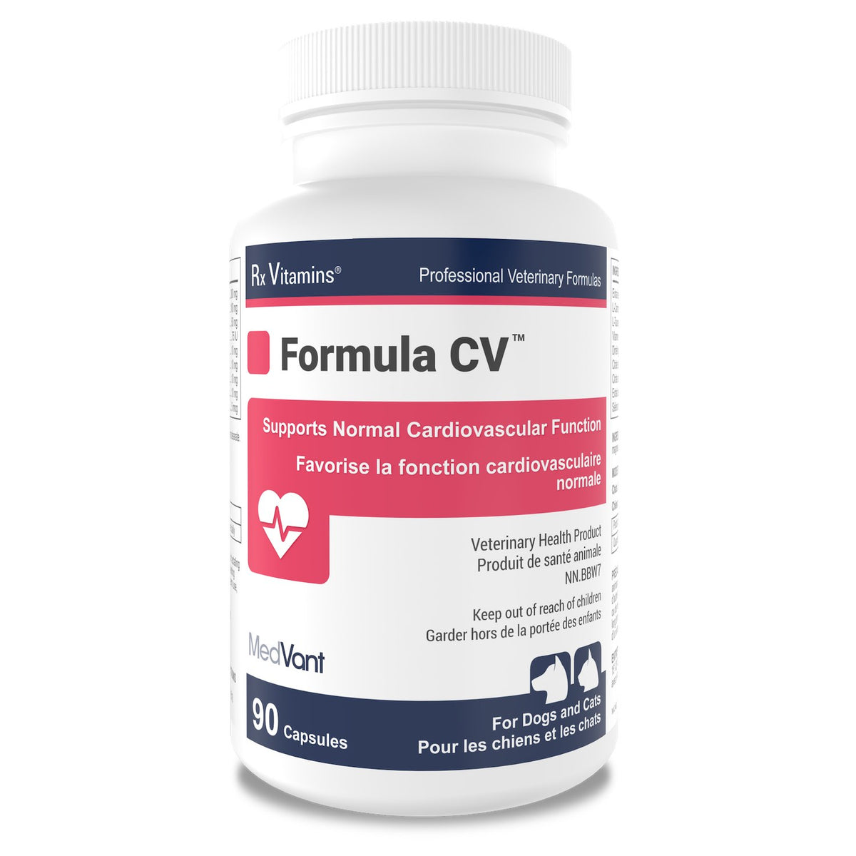 Rx Vitamins Formula CV for Cats and Dogs 90 Cap - Default Title - product image 1