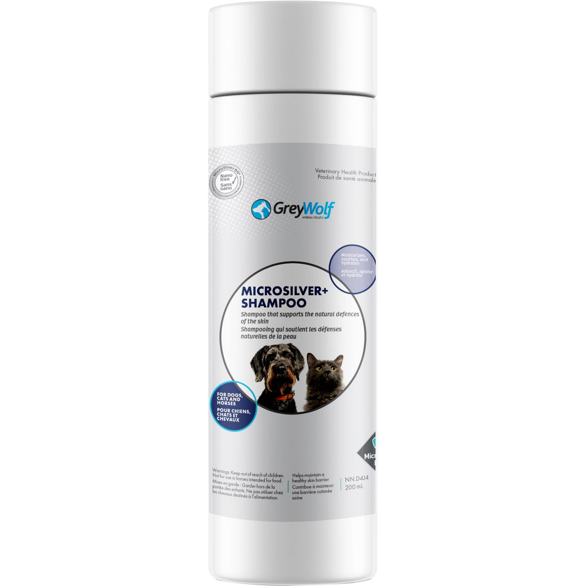 Shampoo MicroSilver+ for Cats, Dogs and Horses 200 mL Bottle 0.2 % - Default Title - product image 1