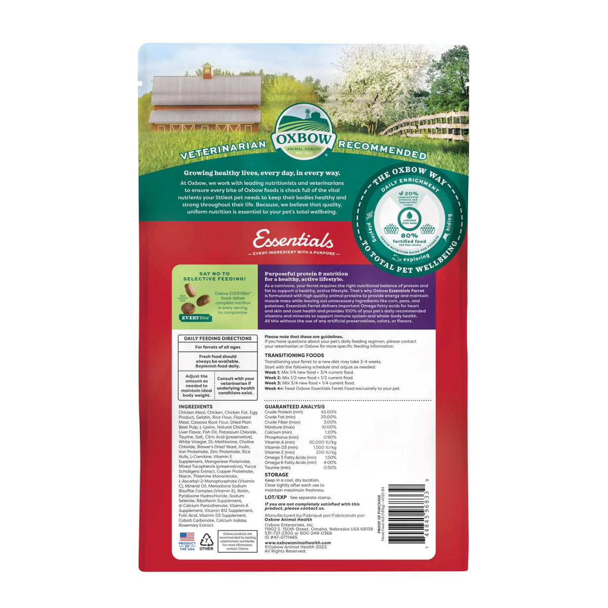 Essentials Ferret Food for Small Pets 1.81 kg Bag - Default Title - product image 2