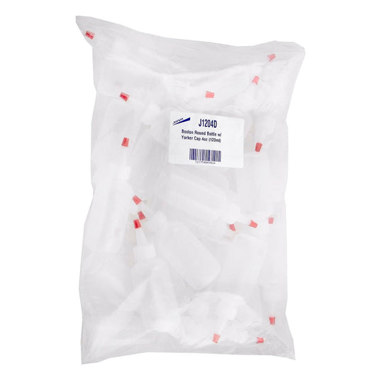Bottle Plastic Boston Round with Cone Top Pack of 25 - Default Title - product image 2