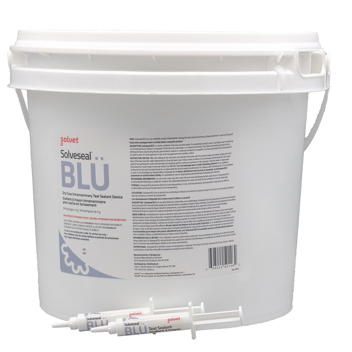 Solveseal Blü Teat Sealant for Farm Animalstle 144 Syringes 65 % - Default Title - product image 2