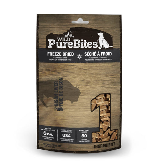 PureBites Wild for Dogs - Bison Liver - product image 1