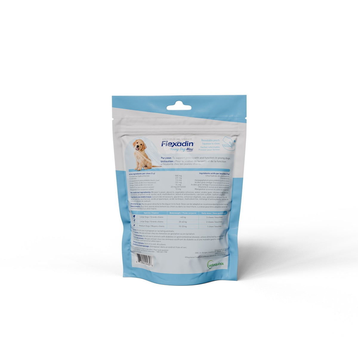 Flexadin Young Dog Maxi Chews for Young Dogs (Chicken) Pack of 60 - Default Title - product image 2