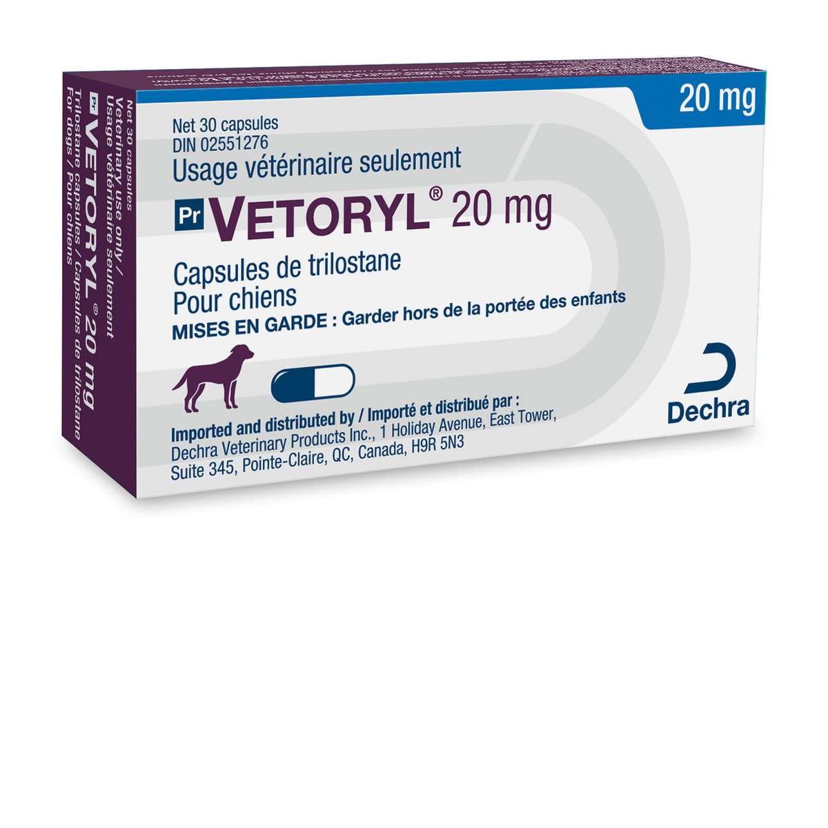 Vetoryl Capsules for Dogs, 20 mg, 30 Capsules - view 1