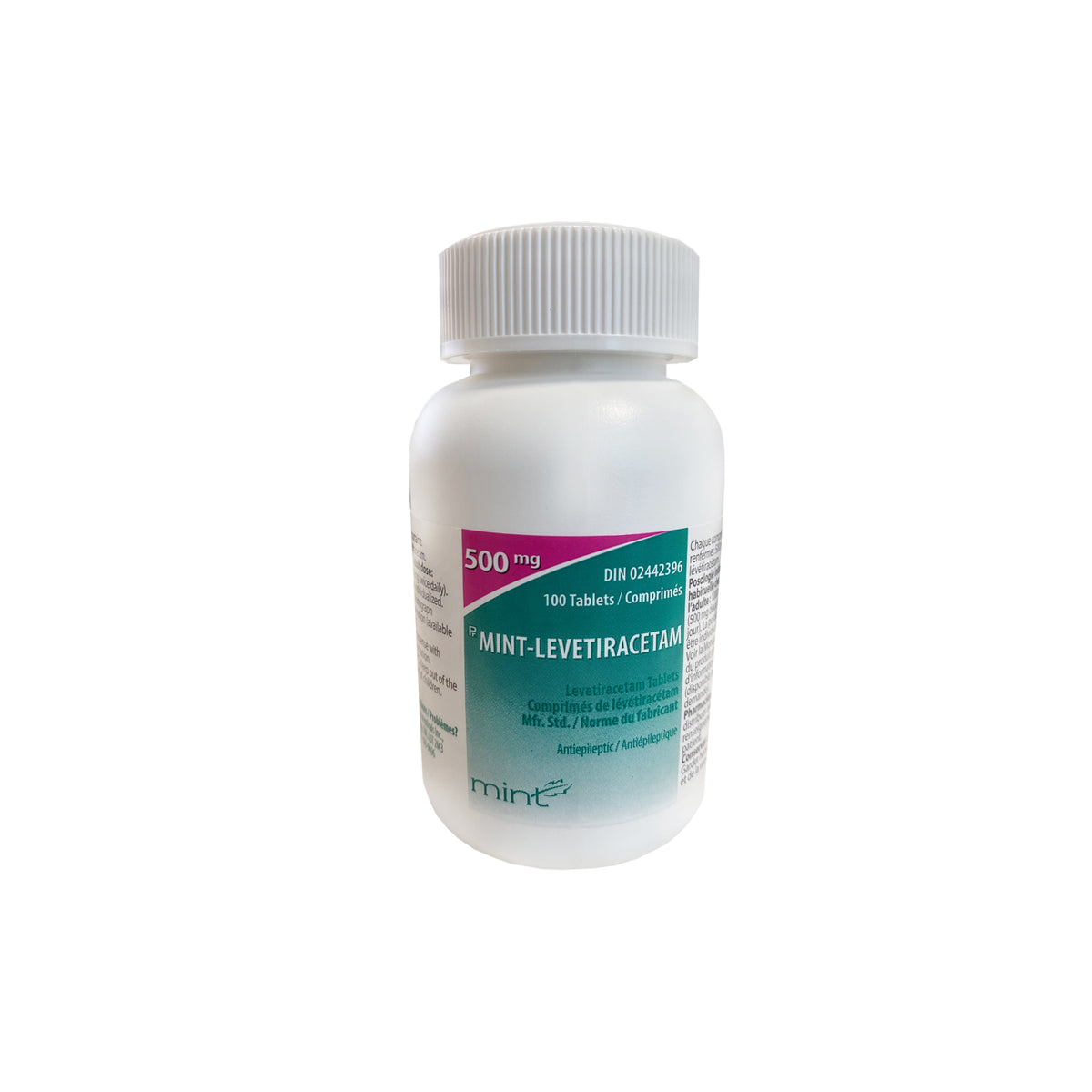 Levetiracetam Tablets, 500 mg, 100 Tablets