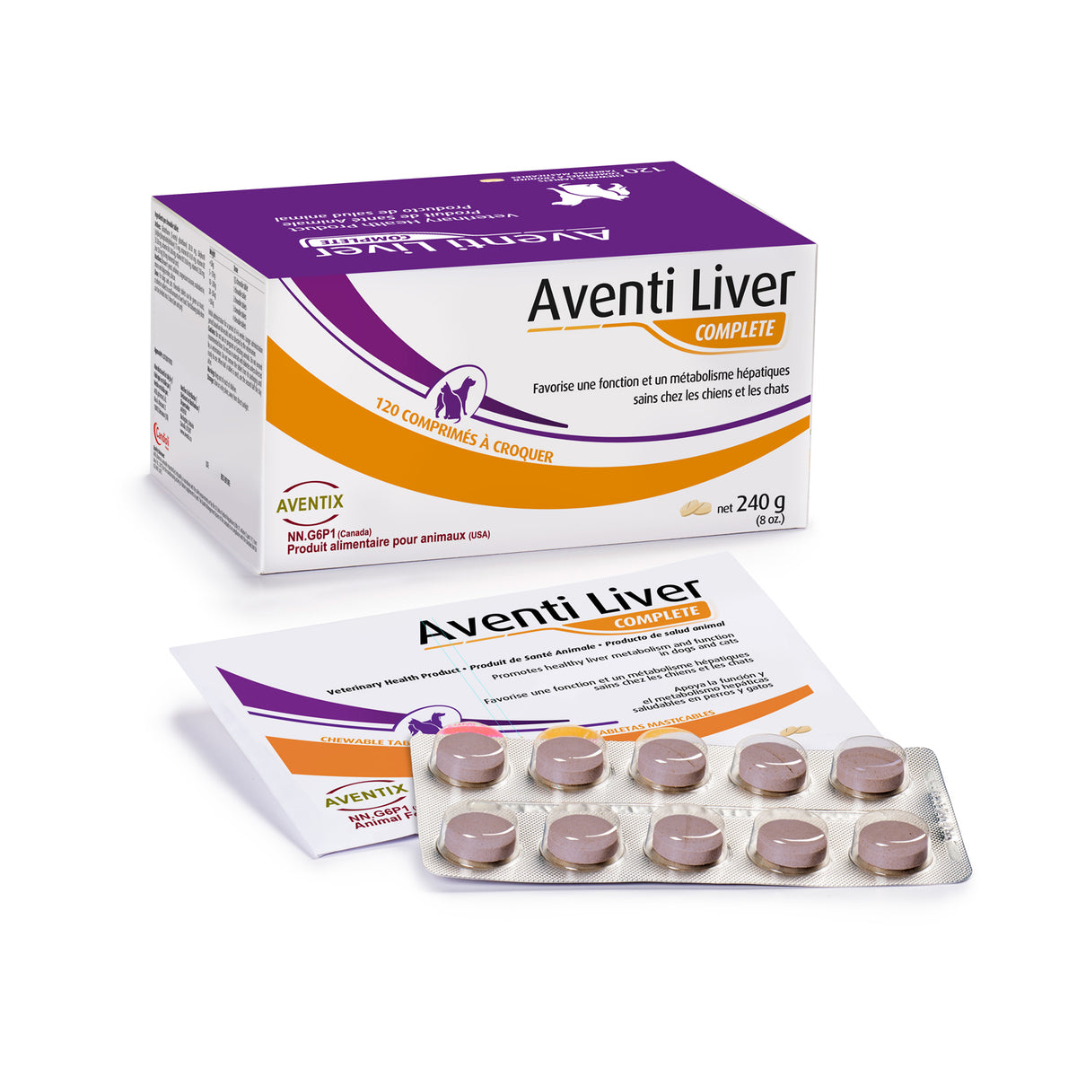 Aventi Liver Complete Chewable Tablets for Cats and Dogs - 120 Chewable Tablets - product image 1