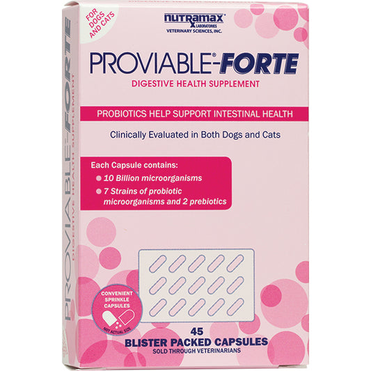 Proviable Forte Capsules for Cats and Dogs and All-Size Dogs 45 Cap 10000000000 CFU - Default Title - product image 1