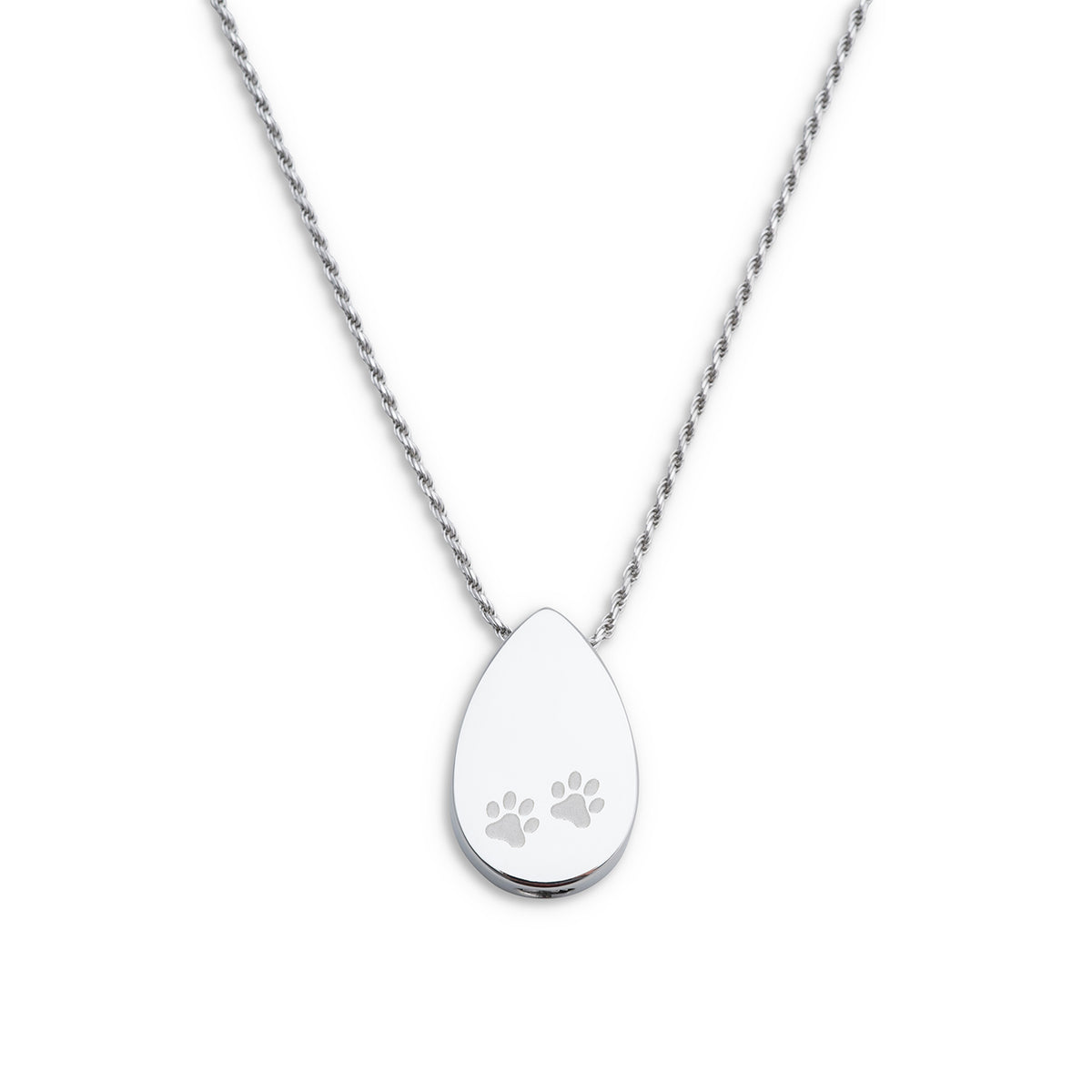 Cremation Pendant-Teardrop with Paw Prints 1 Unit - Default Title - product image 1