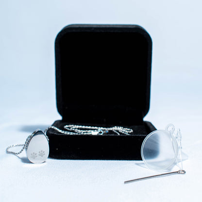 Cremation Pendant-Teardrop with Paw Prints 1 Unit - Default Title - product image 5