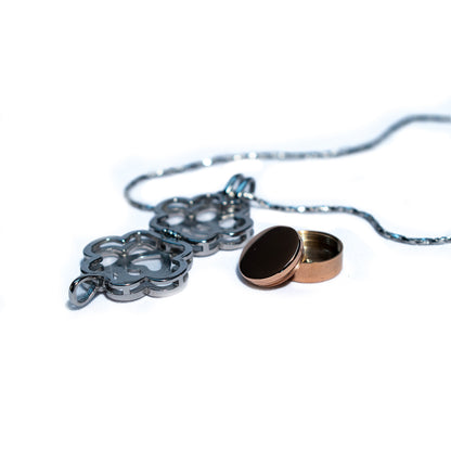 Cremation Pendant-Rose Gold Paw Print Cage 1 Unit - Default Title - product image 3