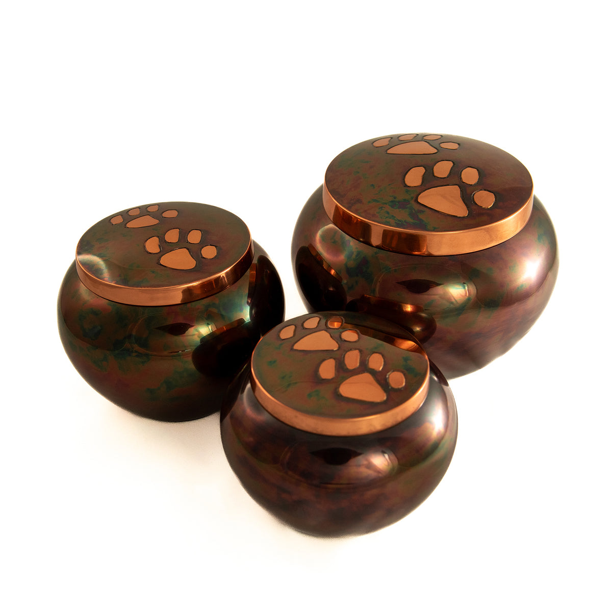 Urn Odyssey Copper Raku Two Paw Prints - Standard - product image 5