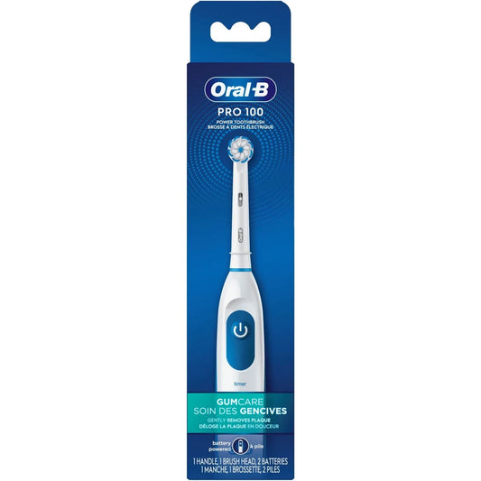 Oral B Proum Care, Battery Powered Toothbrush, White front package
