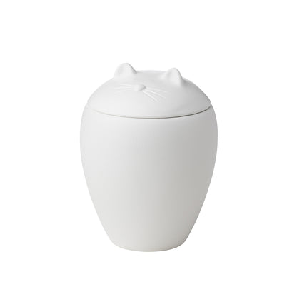 Urn Stoneware-White Cat for Pets 1 Unit - Default Title - product image 1