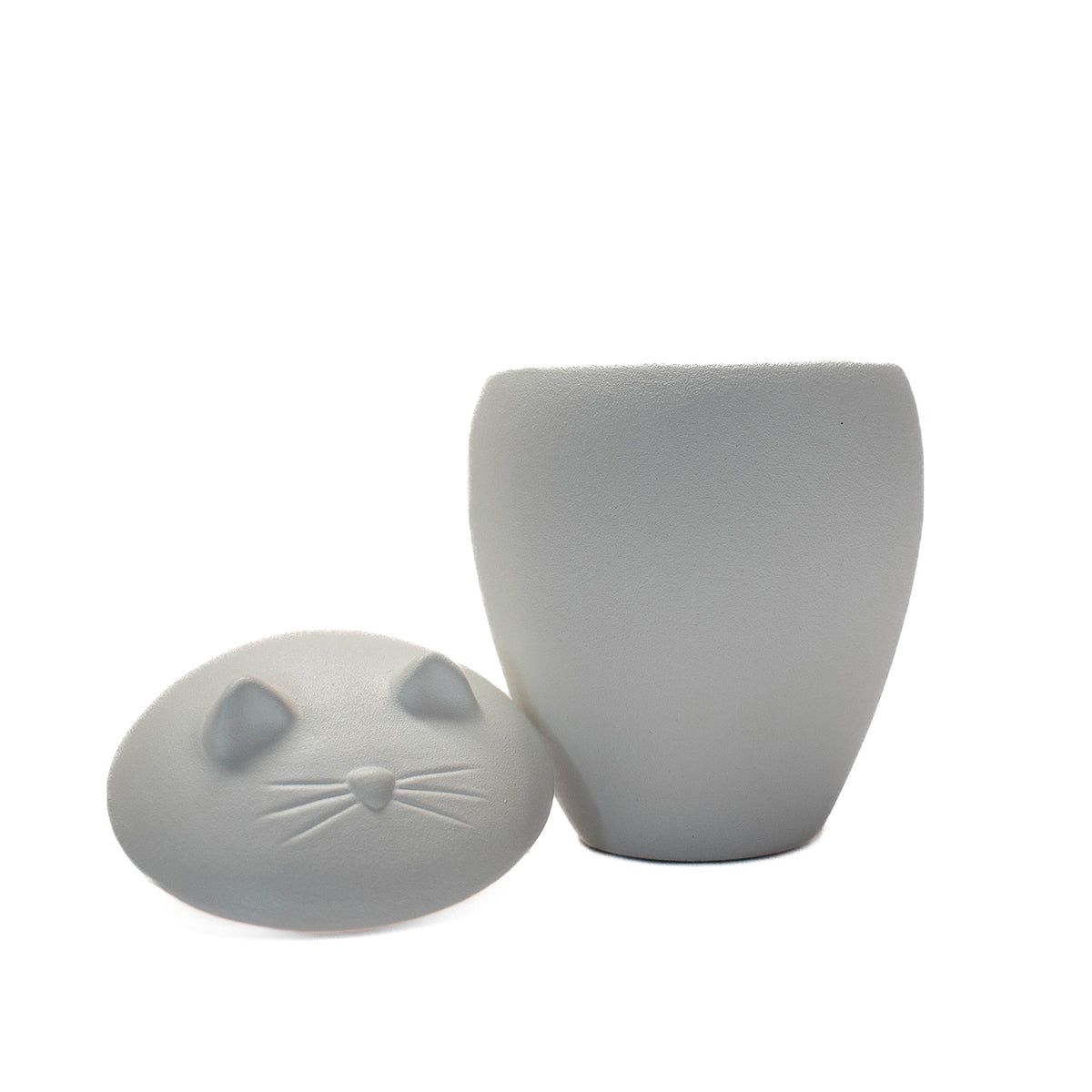 Urn Stoneware-White Cat for Pets 1 Unit - Default Title - product image 4