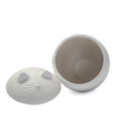 Urn Stoneware-White Cat for Pets 1 Unit - Default Title - product image 5