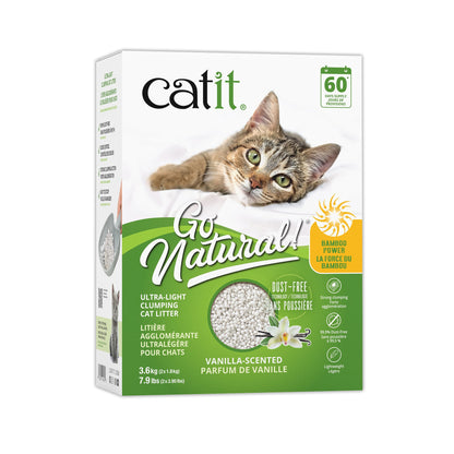 Clumping Litter Go Natural! Ultra-Light Pea Husk Vanilla for Cats 3.6 kg - Default Title - product image 1