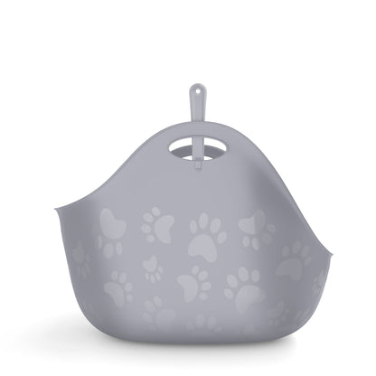 Litter Box with Scoop for Cats (Grey) 1 Unit - Default Title - product image 2