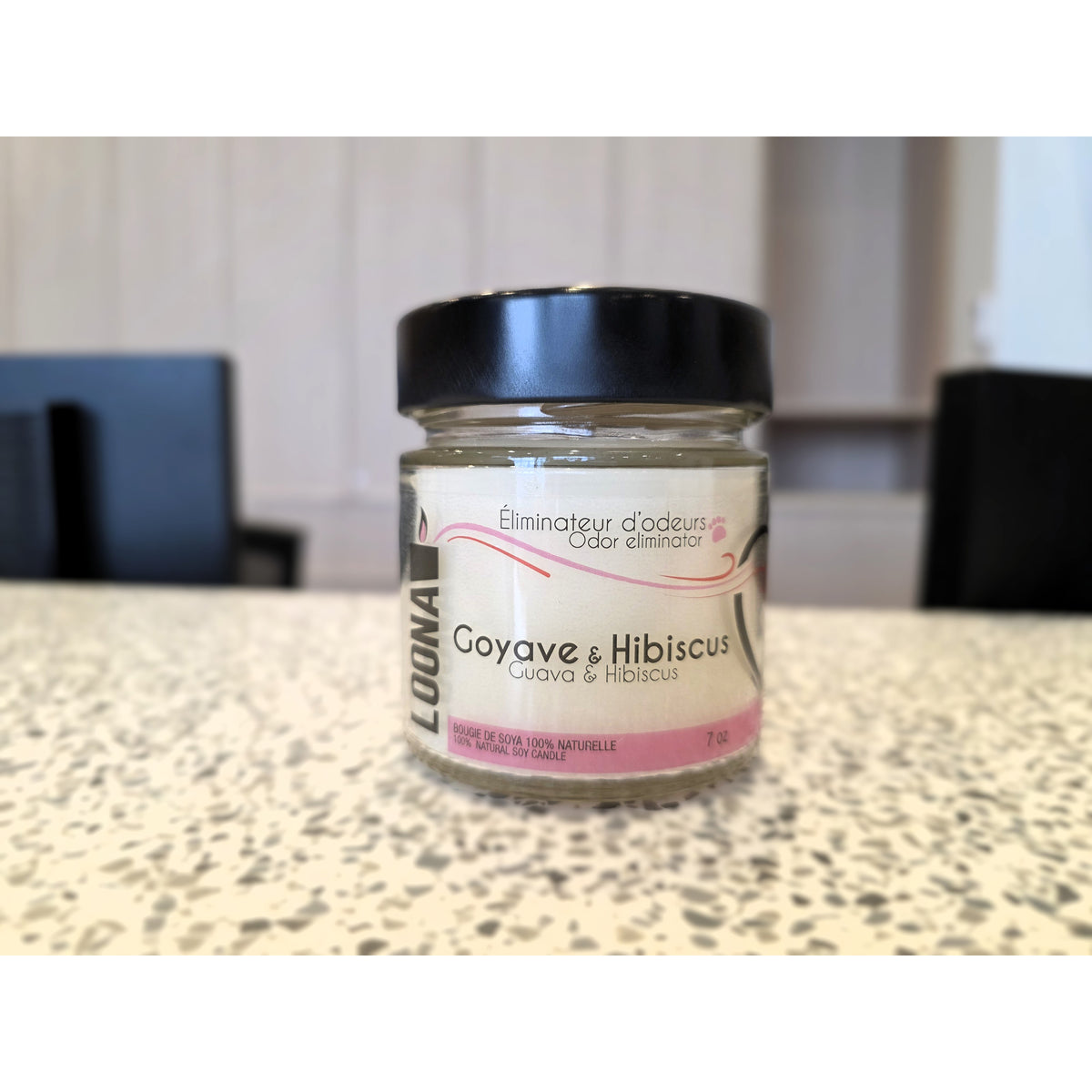 Candle LOONA with Odour Eliminator-Guava and Hibiscus 1 Unit - Default Title - product image 2