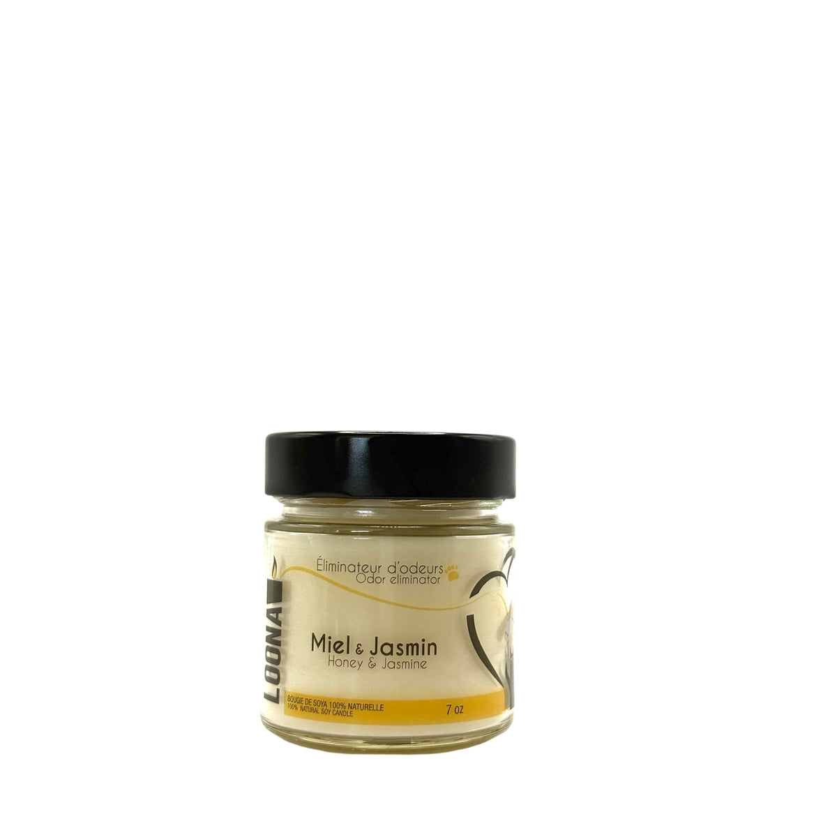 Candle LOONA with Odour Eliminator-Honey and Jasmine 1 Unit - Default Title - product image 1