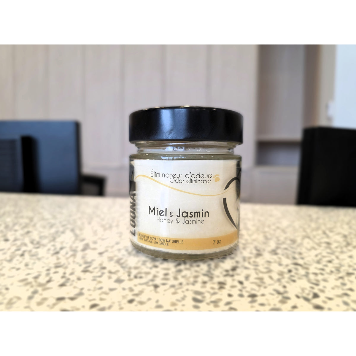Candle LOONA with Odour Eliminator-Honey and Jasmine 1 Unit - Default Title - product image 2