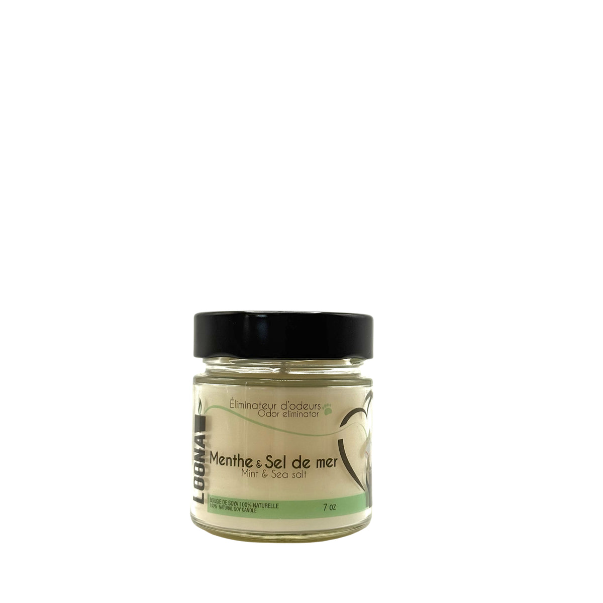 Candle LOONA with Odour Eliminator-Mint and Sea Salt 1 Unit - Default Title - product image 1