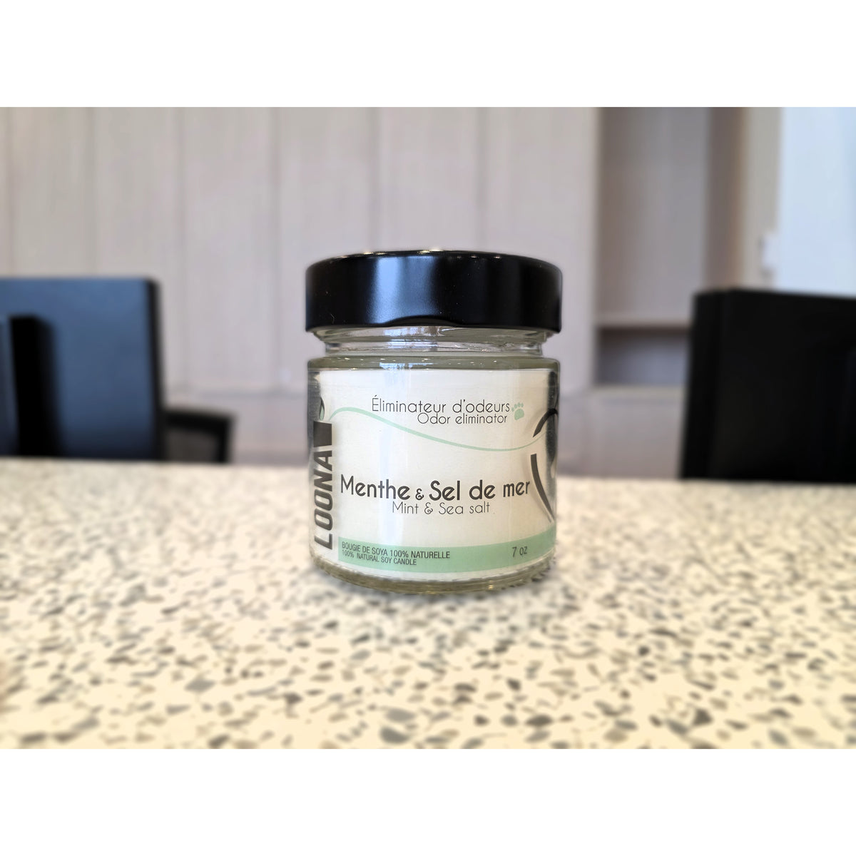 Candle LOONA with Odour Eliminator-Mint and Sea Salt 1 Unit - Default Title - product image 2
