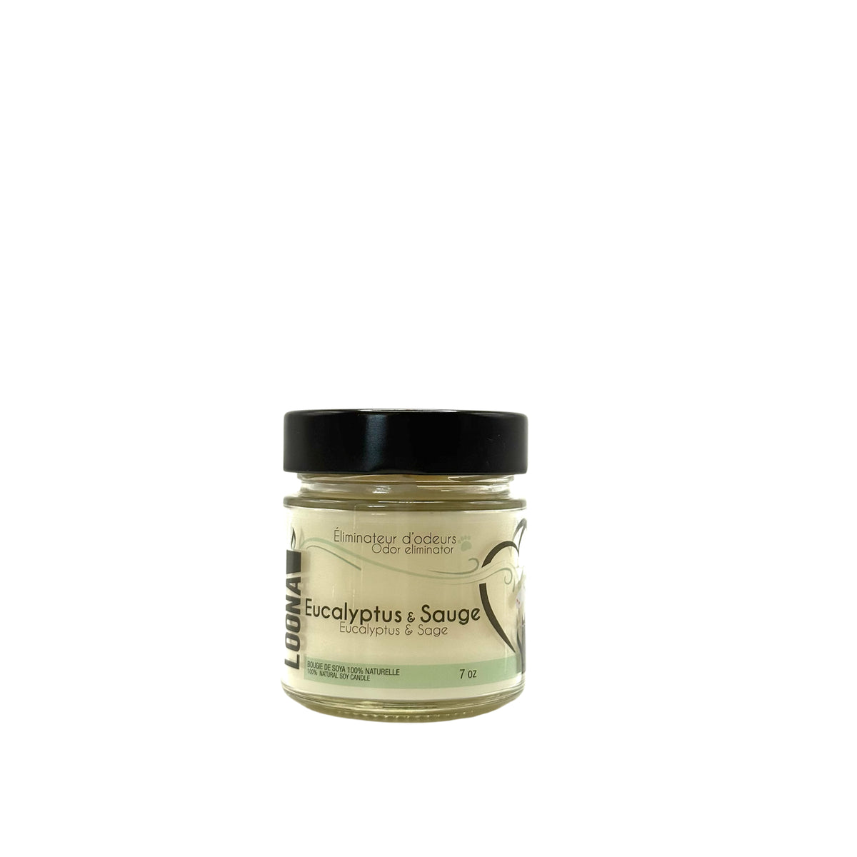 Candle LOONA with Odour Eliminator-Eucalyptus and Sage 1 Unit - Default Title - product image 1