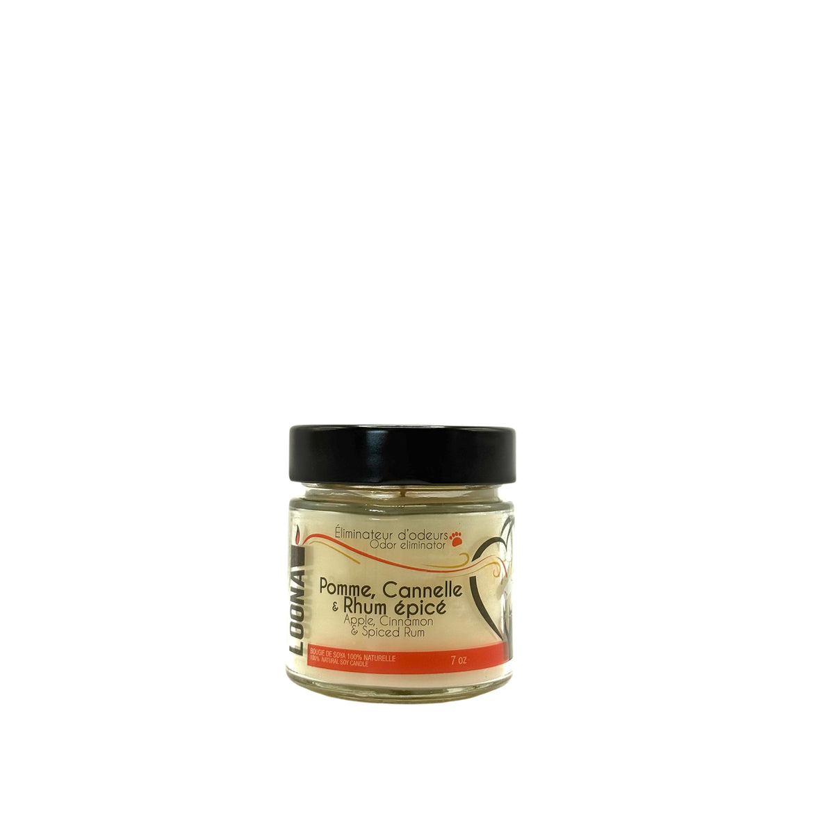 Candle LOONA with Odour Eliminator-Apple, Cinnamon and Spiced Rhum 1 Unit - Default Title - product image 1